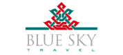 Blue sky travel
